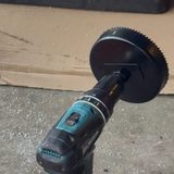 Hole saw on a drill