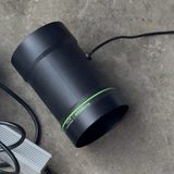 Black 4-inch inline duct fan